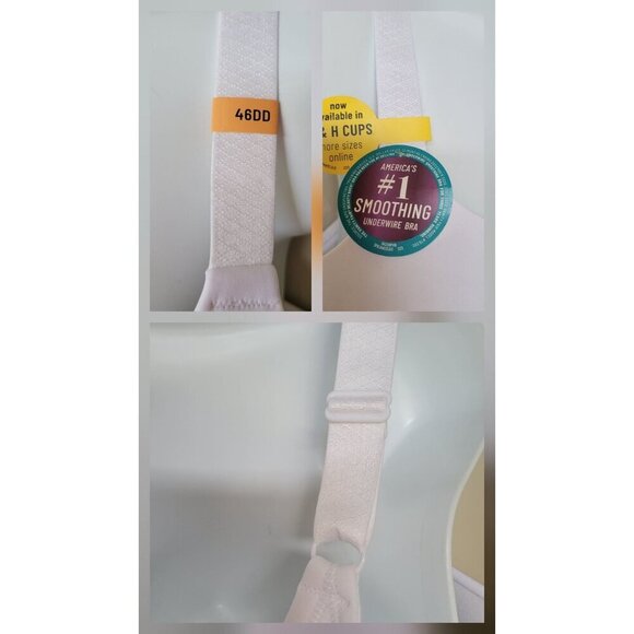 Vanity Fair Beautiful Benefits Contour 76380 Back Smoother Underwire Bra 46DD - Picture 7 of 9